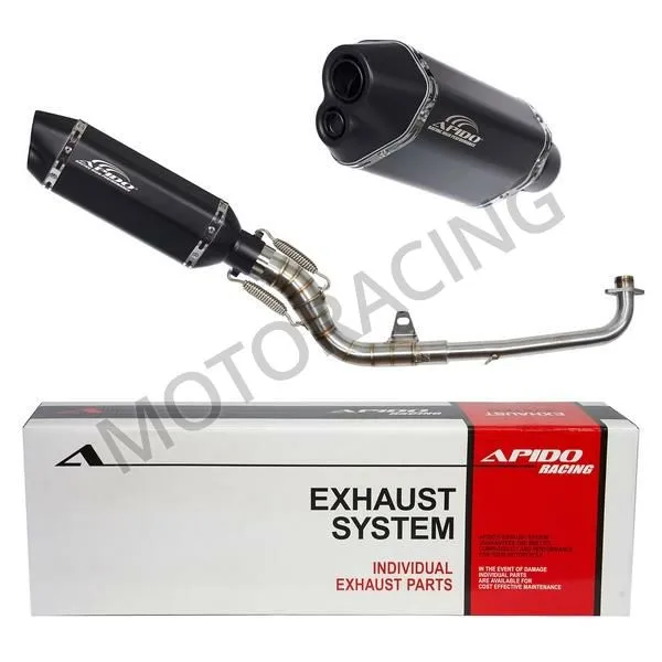 ΕΞΑΤΜΙΣΗ HONDA SUPRA 100 99'-03' APIDO HIGH UP ΜΑΥΡΗ