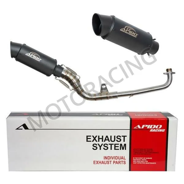 ΕΞΑΤΜΙΣΗ HONDA SUPRA 100 99'-03' APIDO HIGH UP ΜΑΥΡΗ