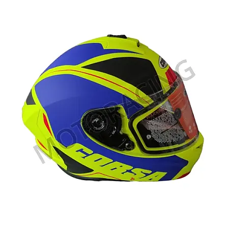 ΚΡΑΝΟΣ ΜΗΧΑΝΗΣ ΚΛΕΙΣΤΟ CORSA FF CN112 BLADE ΜΠΛΕ / FLUO ΚΙΤΡΙΝΟ ΜΑΤ