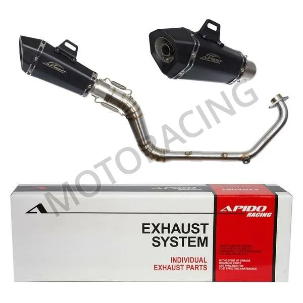 ΕΞΑΤΜΙΣΗ YAMAHA CRYPTON-X 135 APIDO HIGH UP ΜΑΥΡΗ