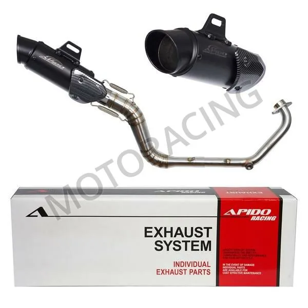 ΕΞΑΤΜΙΣΗ YAMAHA CRYPTON-X 135 APIDO HIGH UP ΜΑΥΡΗ