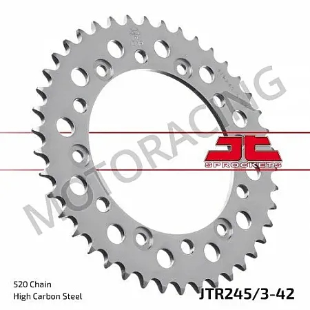 ΓΡΑΝΑΖΙ ΠΙΣΩ HONDA FMX 650 05'-08' JT 42 ΔΟΝΤΙΑ ΑΤΣΑΛΙΝΟ