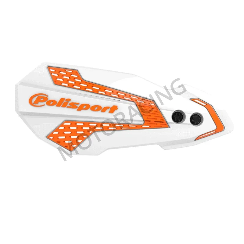 ΧΟΥΦΤΕΣ ΤΙΜΟΝΙΟΥ KTM  EXC 200 14'-22' / SX 250 13'-22' ΛΕΥΚΟ-ΠΟΡΤΟΚΑΛΙ FLOW POLISPORT