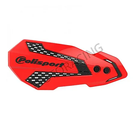 ΧΟΥΦΤΕΣ ΤΙΜΟΝΙΟΥ HONDA CRF 450R 09'-20' / CRF 450X 09'-16' ΚΟΚΚΙΝΟ-ΜΑΥΡΟ FLOW POLISPORT