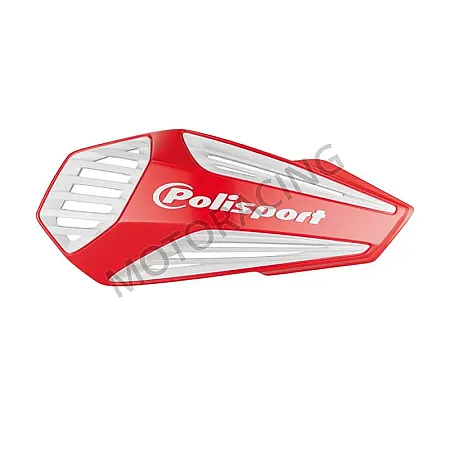 ΧΟΥΦΤΕΣ ΤΙΜΟΝΙΟΥ MOTOCROSS & ENDURO UNIVERSAL MX AIR ΚΟΚΚΙΝΟ-ΛΕΥΚΟ POLISPORT