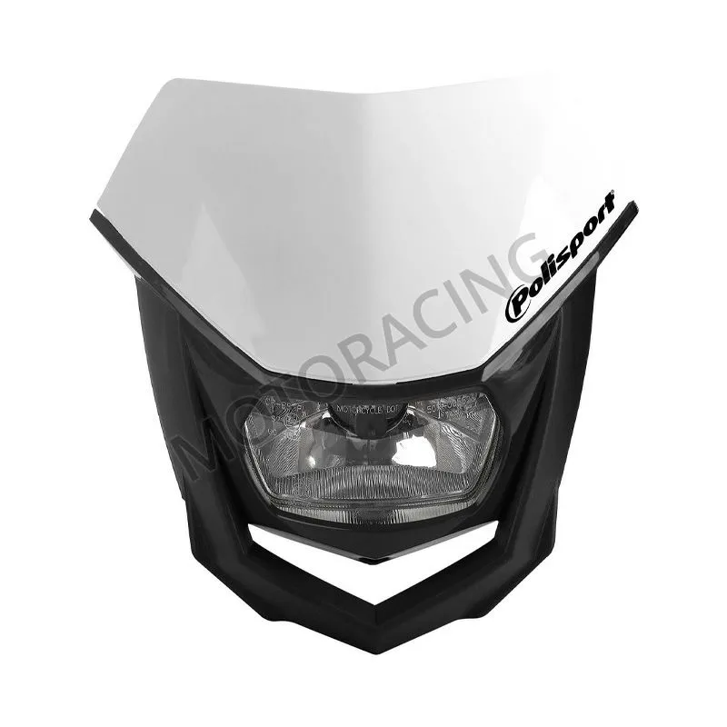 ΦΑΝΑΡΙ ΜΠΡΟΣΤΑ ΜΕ ΜΑΣΚΑ ENDURO HALO UNIVERSAL ΜΑΥΡΟ-ΛΕΥΚΟ POLISPORT