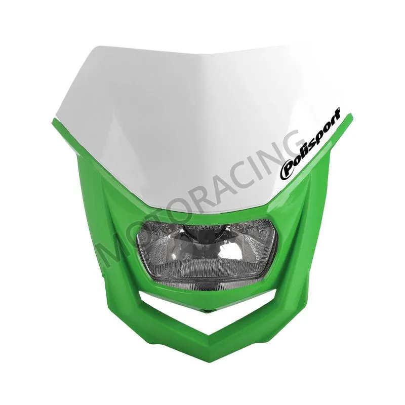 ΦΑΝΑΡΙ ΜΠΡΟΣΤΑ ΜΕ ΜΑΣΚΑ ENDURO HALO UNIVERSAL ΠΡΑΣΙΝΟ-ΛΕΥΚΟ POLISPORT