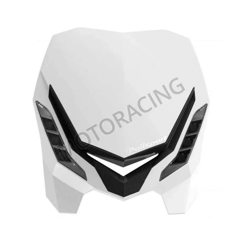 ΦΑΝΑΡΙ ΜΠΡΟΣΤΑ LED ΜΕ ΜΑΣΚΑ ENDURO E-BLAZE UNIVERSAL ΜΑΥΡΟ-ΛΕΥΚΟ POLISPORT