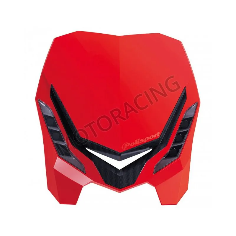 ΦΑΝΑΡΙ ΜΠΡΟΣΤΑ LED ΜΕ ΜΑΣΚΑ ENDURO E-BLAZE UNIVERSAL ΚΟΚΚΙΝΟ POLISPORT