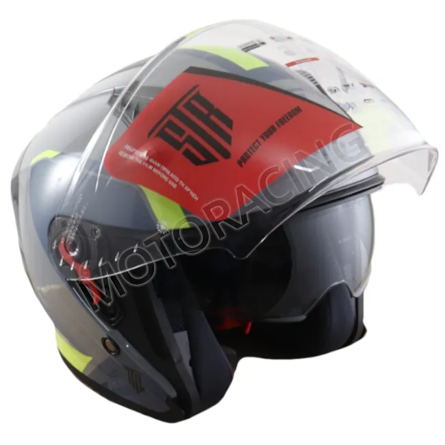 ΚΡΑΝΟΣ ΜΗΧΑΝΗΣ ΑΝΟΙΧΤΟ STR STING ΜΕ ΕΣΩΤΕΡΙΚΗ ΖΕΛΑΤΙΝΑ ΦΙΜΕ ΓΚΡΙ - ΚΙΤΡΙΝΟ FLUO-ΜΠΛΕ