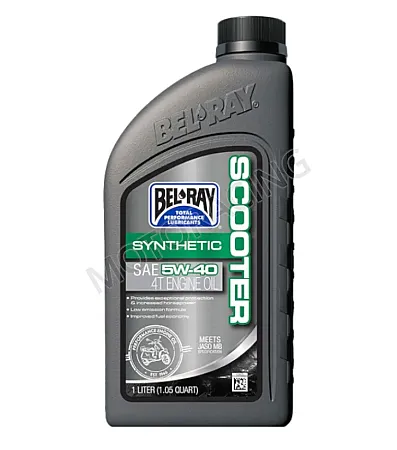 ΛΑΔΙ SCOOTER 4T 5W-40 ESTER BEL-RAY ΣΥΝΘΕΤΙΚΟ 1L
