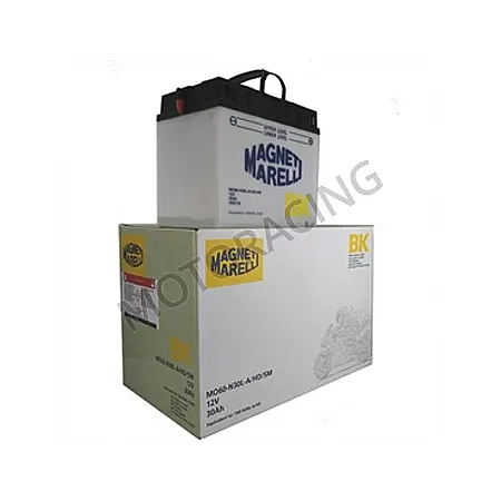 ΜΠΑΤΑΡΙΑ ΜΗΧΑΝΗΣ MAGNETI MARELLI 12V 30Ah MO60-N30L-A (53030) ΜΕ ΥΓΡΑ