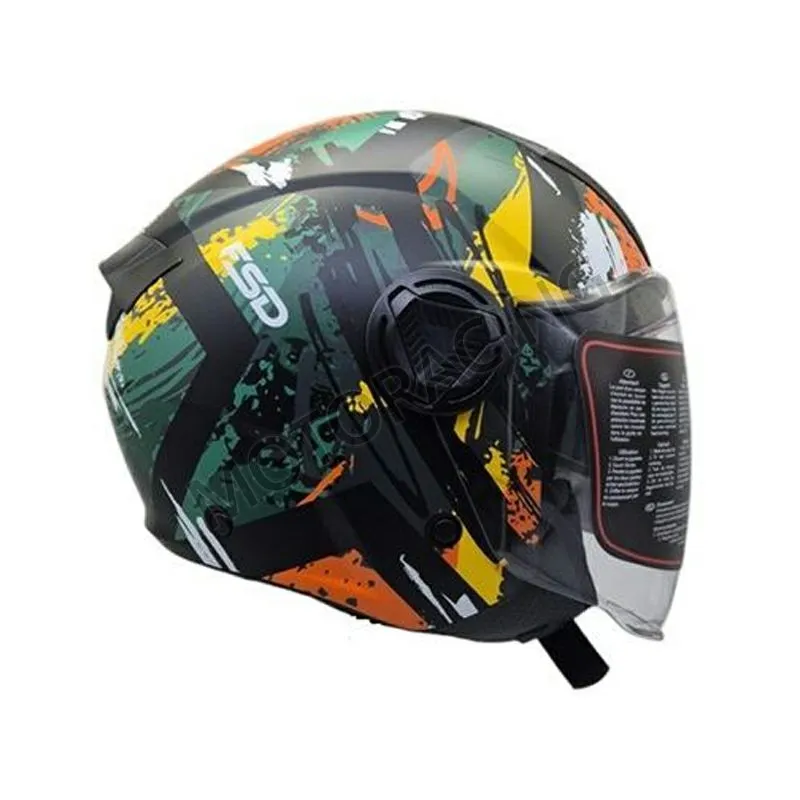 ΚΡΑΝΟΣ ΜΗΧΑΝΗΣ ΑΝΟΙΧΤΟ FSD 760 ΜΑΥΡΟ ΜΑΤ ΠΡΑΣΙΝΟ-ΠΟΡΤΟΚΑΛΙ ΣΧΕΔΙΑ ΜΕ ΕΣΩΤΕΡΙΚΗ ΖΕΛΑΤΙΝΑ ΦΙΜΕ