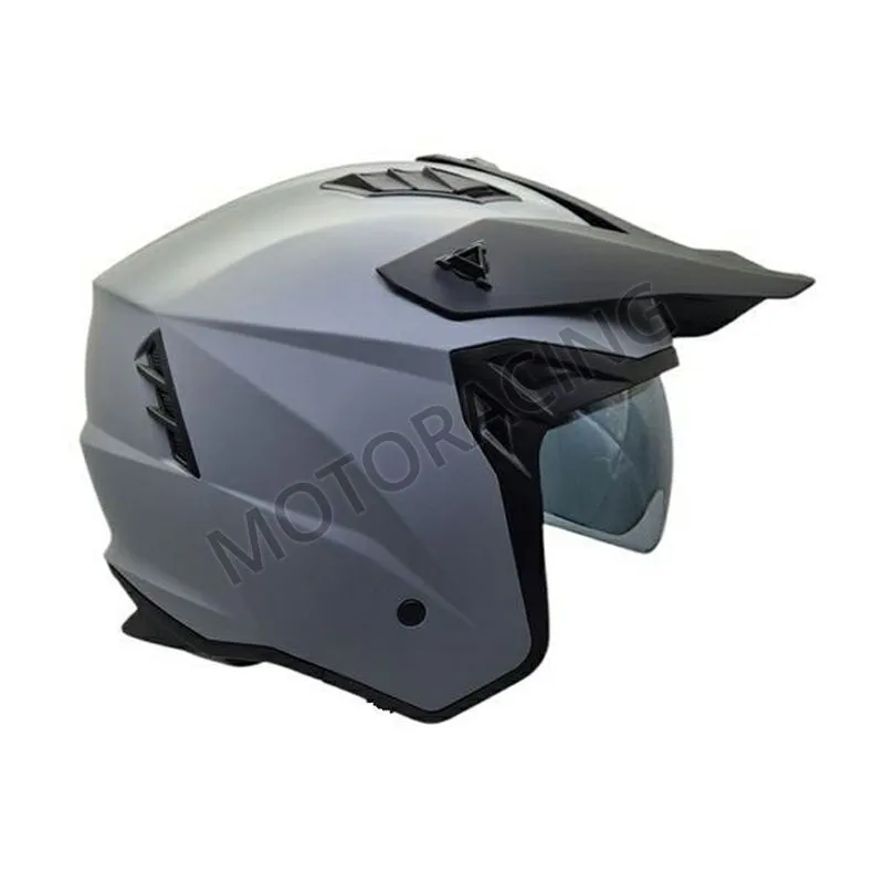 ΚΡΑΝΟΣ MOTOCROSS & ENDURO OFF ROAD FSD X1 TRAIL ΓΚΡΙ ΜΑΤ ΠΑΓΟΥ ΜΕ ΖΕΛΑΤΙΝΑ ΦΙΜΕ ΜΙΚΡΗ