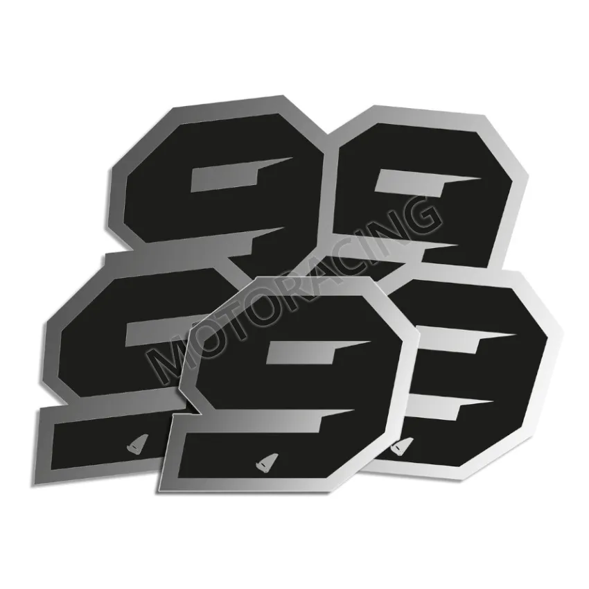 ΑΥΤΟΚΟΛΛΗΤΑ ΜΗΧΑΝΗΣ MOTOCROSS & ENDURO RACING Νo. 9 ΜΑΥΡΟ - ΑΣΗΜΙ UFO AD02481-KS9