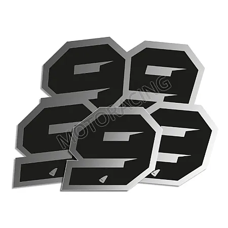 ΑΥΤΟΚΟΛΛΗΤΑ ΜΗΧΑΝΗΣ MOTOCROSS & ENDURO RACING Νo. 9 ΜΑΥΡΟ - ΑΣΗΜΙ UFO AD02481-KS9