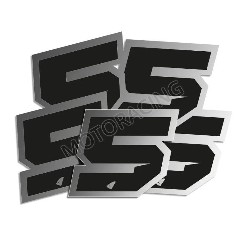 ΑΥΤΟΚΟΛΛΗΤΑ ΜΗΧΑΝΗΣ MOTOCROSS & ENDURO RACING Νo. 5 ΜΑΥΡΟ - ΑΣΗΜΙ UFO AD02481-KS5