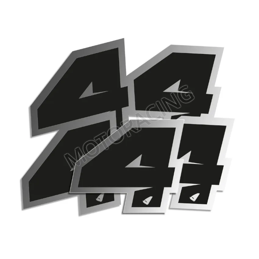 ΑΥΤΟΚΟΛΛΗΤΑ ΜΗΧΑΝΗΣ MOTOCROSS & ENDURO RACING Νo. 4 ΜΑΥΡΟ - ΑΣΗΜΙ UFO AD02481-KS4