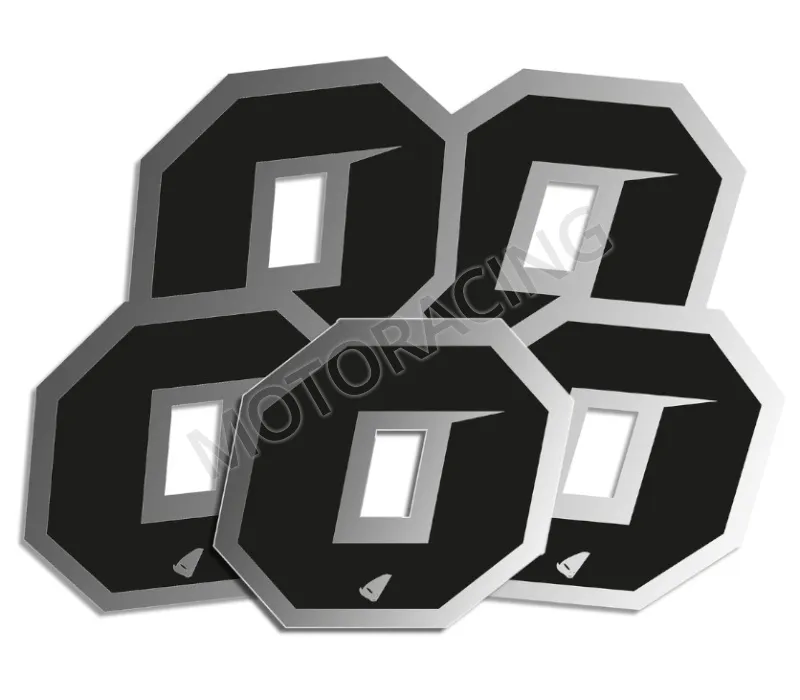 ΑΥΤΟΚΟΛΛΗΤΑ ΜΗΧΑΝΗΣ MOTOCROSS & ENDURO RACING Νo. 0 ΜΑΥΡΟ - ΑΣΗΜΙ UFO AD02481-KS0