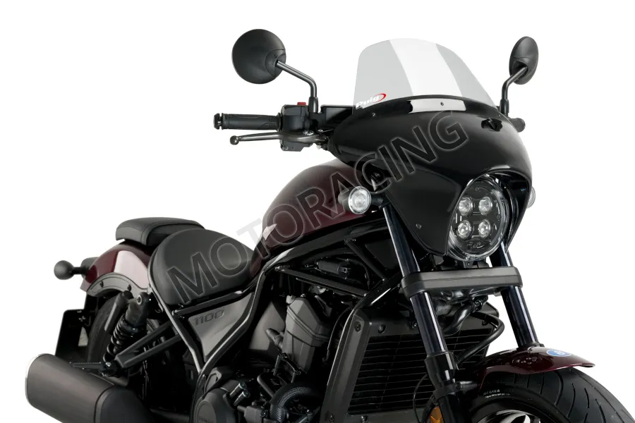 ΖΕΛΑΤΙΝΑ / ΠΑΡΜΠΡΙΖ HONDA CMX 1100 REBEL '21-'25 PUIG 21068H BATWING SML TOURING SMOKE
