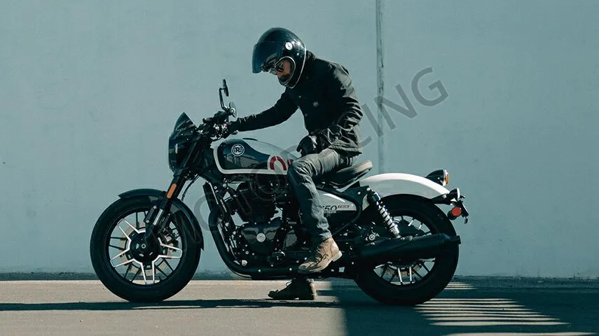 ROYAL ENFIELD SHOTGUN 650 STENCIL WHITE