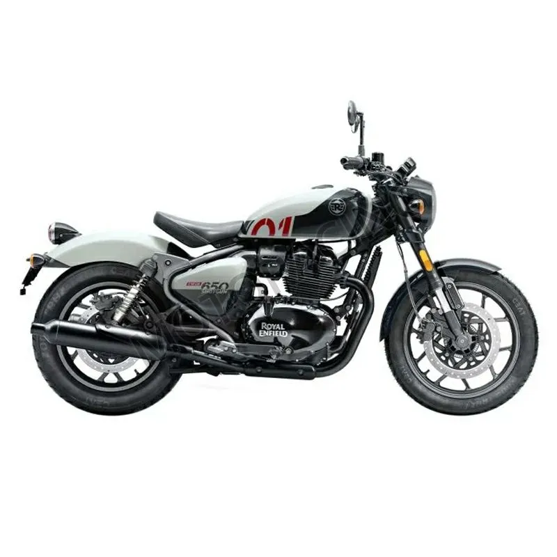 ROYAL ENFIELD SHOTGUN 650 STENCIL WHITE