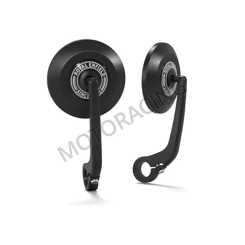 ΣΕΤ ΚΑΘΡΕΦΤΕΣ ΑΝΤΙΒΑΡΟΥ ROYAL ENFIELD CLASSIC 650 BAR END BLACK ROUND ΓΝΗΣΙΟΙ