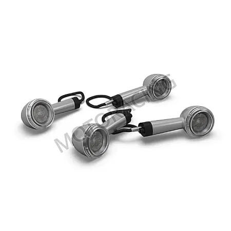 ΣΕΤ ΦΛΑΣ LED ROYAL ENFIELD SHOTGUN 650 / SUPER METEOR 650 4 ΤΜΧ ΑΣΗΜΙ ΓΝΗΣΙΑ