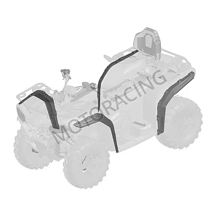 ΚΑΠΑΚΙΑ ΕΠΕΚΤΑΣΗΣ ΠΛΑΙΝΩΝ ΦΤΕΡΩΜΑΤΩΝ CFMOTO CFORCE 450L / 450S / 520L ΓΝΗΣΙΑ