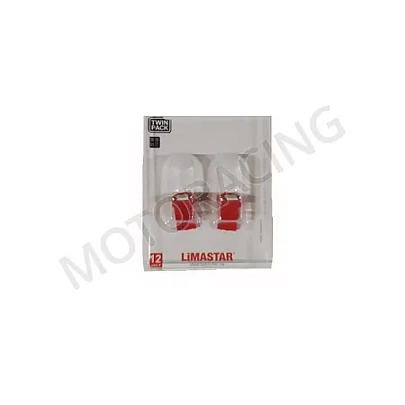 ΣΕΤ ΛΑΜΠΕΣ LED T10 ΚΟΚΚΙΝΕΣ W2,1x9,5D LIMASTAR