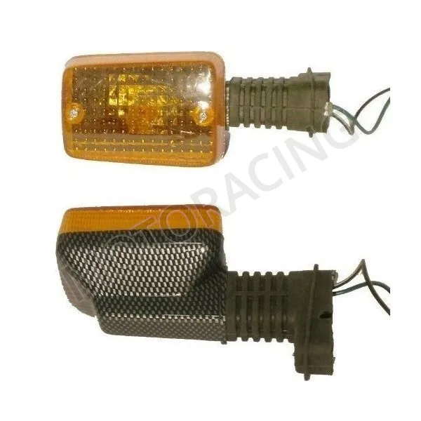 ΦΛΑΣ HONDA GLX 50 ΠΙΣΩ ΑΡΙΣΤΕΡΟ / ΔΕΞΙΟ ΠΟΡΤΟΚΑΛΙ ΚΡΥΣΤΑΛΛΟ - CARBON ΒΑΣΗ