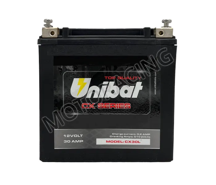 ΜΠΑΤΑΡΙΑ UNIBAT CX30L -+ CX (510CCA) ΕΝΙΣΧΥΜΕΝΗ