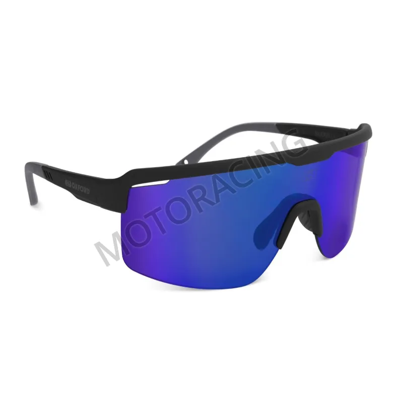 ΓΥΑΛΙΑ ΗΛΙΟΥ PAVE FRAME MIRROR LENS SUNGLASSES SU004 OXFORD ΜΑΥΡΟ-ΜΠΛΕ