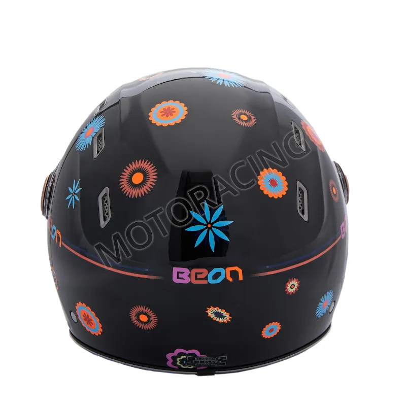 ΚΡΑΝΟΣ ΜΗΧΑΝΗΣ ΑΝΟΙΧΤΟ BEON B-122 ΜΑΥΡΟ FLOWER ΜΕ ΕΣΩΤΕΡΙΚΗ ΖΕΛΑΤΙΝΑ ΦΙΜΕ