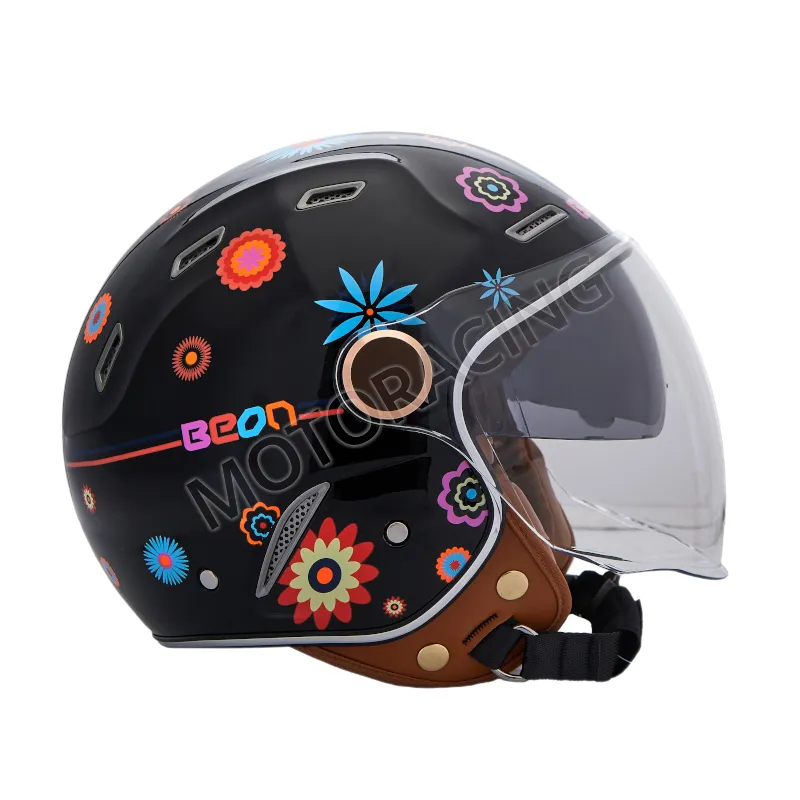 ΚΡΑΝΟΣ ΜΗΧΑΝΗΣ ΑΝΟΙΧΤΟ BEON B-122 ΜΑΥΡΟ FLOWER ΜΕ ΕΣΩΤΕΡΙΚΗ ΖΕΛΑΤΙΝΑ ΦΙΜΕ