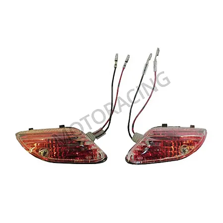 ΦΛΑΣ YAMAHA CRYPTON-R 105 ΜΠΡΟΣΤΑ ΔΕΞΙΟ / ΑΡΙΣΤΕΡΟ ΚΑΘΑΡΟ ΚΡΥΣΤΑΛΛΟ ΚΟΚΚΙΝΟ