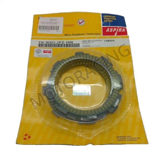 ΣΕΤ ΔΙΣΚΟΙ ΣΥΜΠΛΕΚΤΗ YAMAHA CRYPTON-R 115 ASPIRA ( 5 ΤΜΧ )