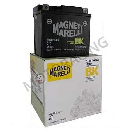 ΜΠΑΤΑΡΙΑ APRILIA SCARABEO 100 00'-03' / HONDA SCV 100 LEAD 03'-08' / KYMCO PEOPLE 50 99'-04' MAGNETI MARELLI 12V 4Ah MOTX5L-BS ΜΕ ΥΓΡΑ