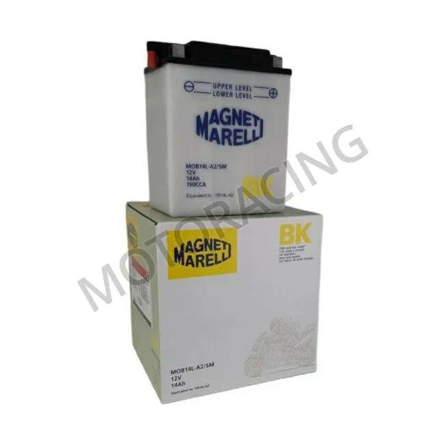 ΜΠΑΤΑΡΙΑ PIAGGIO X9 500 03'-07' / APRILIA SCARABEO 500 03'-06' / PEUGEOT SATELIS 125 06'-11' MAGNETI MARELLI 12V 14Ah MOB14L-A2 ΜΕ ΥΓΡΑ