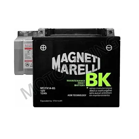 ΜΠΑΤΑΡΙΑ BMW F800 GS 08'-12' / R1200 GS 04'-12' / TRIUMPH TIGER 955 01'-06' MAGNETI MARELLI 12V 12Ah MOTX14-BS ΜΕ ΥΓΡΑ