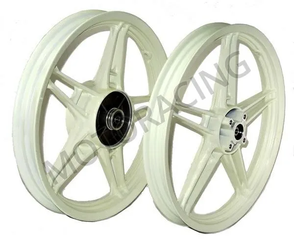 ΣΕΤ ΤΡΟΧΟΙ YAMAHA CRYPTON-X135 ΑΛΟΥΜΙΝΙΟΥ ΛΕΥΚΟΙ X1-R