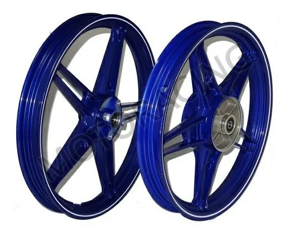 ΣΕΤ ΤΡΟΧΟΙ YAMAHA CRYPTON-X135 ΑΛΟΥΜΙΝΙΟΥ ΜΠΛΕ X1-R