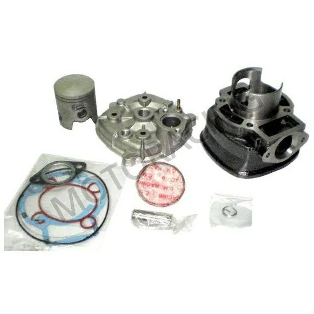 ΣΕΤ ΚΥΛΙΝΔΡΟΠΙΣΤΟΝΟ GILERA RUNNER 50 01'-05' / DNA 50 00'-07' / PIAGGIO FLY 50 05'-07' 47MΜ ΜΕ ΣΤΡΟΓΓΥΛΗ ΚΕΦΑΛΗ ΚΑΙ ΦΛΑΤΖΕΣ