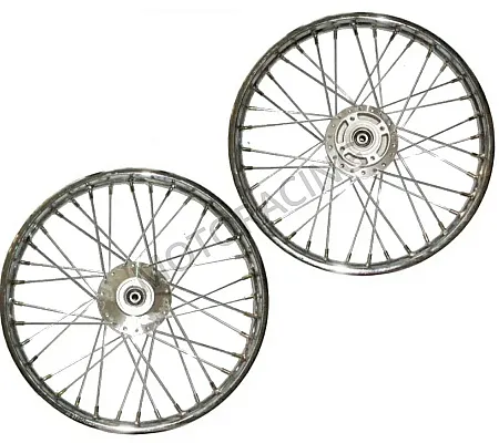 ΤΡΟΧΟΣ ΜΠΡΟΣΤΑ YAMAHA CRYPTON-R 105 ΜΕ ΡΟΥΛΕΜΑΝ ΑΣΗΜΙ / ΓΚΡΙ