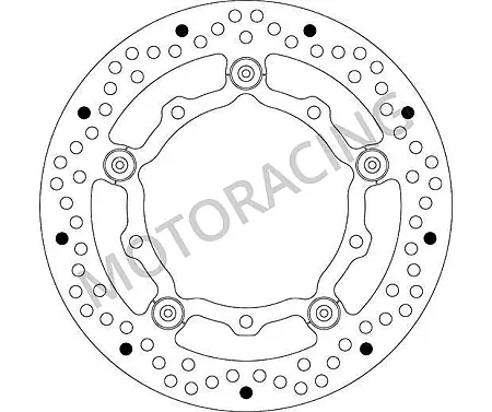 ΔΙΣΚΟΠΛΑΚΑ ΜΠΡΟΣΤΑ SBS YAMAHA T-MAX 500 04'-07' / XP 530ie 12'-15' / YP 400 MAJESTY 05'-11'