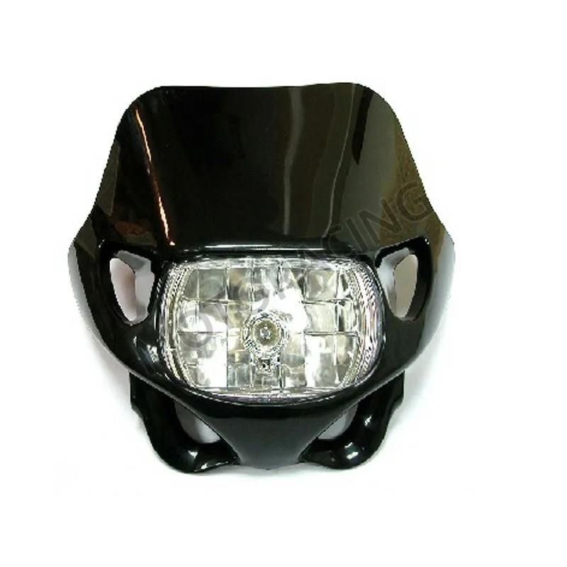 ΜΑΣΚΑ ENDURO HONDA / YAMAHA / SUZUKI / KAWASAKI ΜΕ ΤΕΤΡΑΓΩΝΟ ΦΑΝΑΡΙ ΜΑΥΡΗ