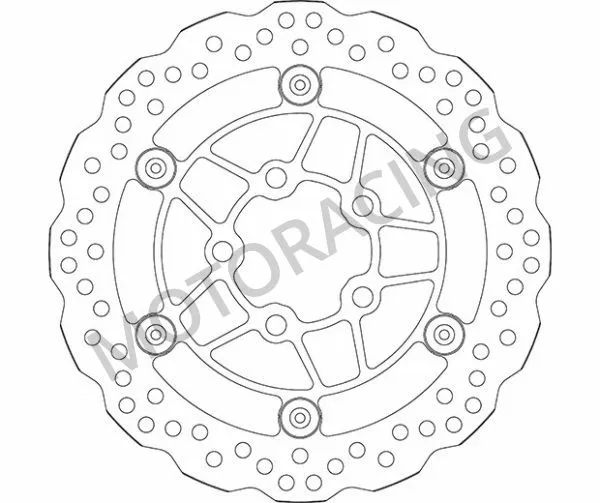 ΔΙΣΚΟΠΛΑΚΑ ΜΠΡΟΣΤΑ SBS KYMCO DOWN TOWN 125 09'-12' / DOWN TOWN 300 09'-14' / K-XCT 300 12'-16'