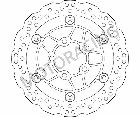 ΔΙΣΚΟΠΛΑΚΑ ΜΠΡΟΣΤΑ SBS KYMCO DOWN TOWN 125 09'-12' / DOWN TOWN 300 09'-14' / K-XCT 300 12'-16'