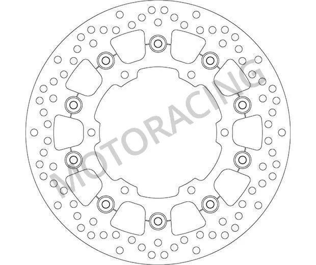ΔΙΣΚΟΠΛΑΚΑ ΜΠΡΟΣΤΑ SBS YAMAHA TDM 900 02'-13' / XT 660Z TENERE 08'-14' / XT 660 04'-15'