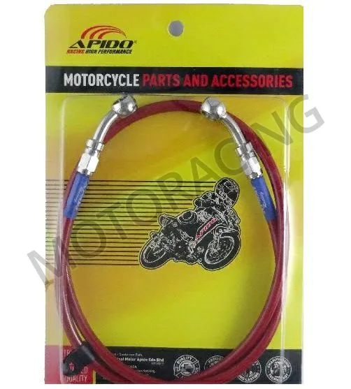 ΣΩΛΗΝΑΚΙ ΦΡΕΝΟΥ YAMAHA CRYPTON-X 135 / CRYPTON-R 115 / HONDA INNOVA 125 / MODENAS KRISS 115 ΚΟΚΚΙΝΟ APIDΟ